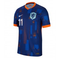 Camiseta Países Bajos Cody Gakpo #11 Visitante Equipación Eurocopa 2024 manga corta